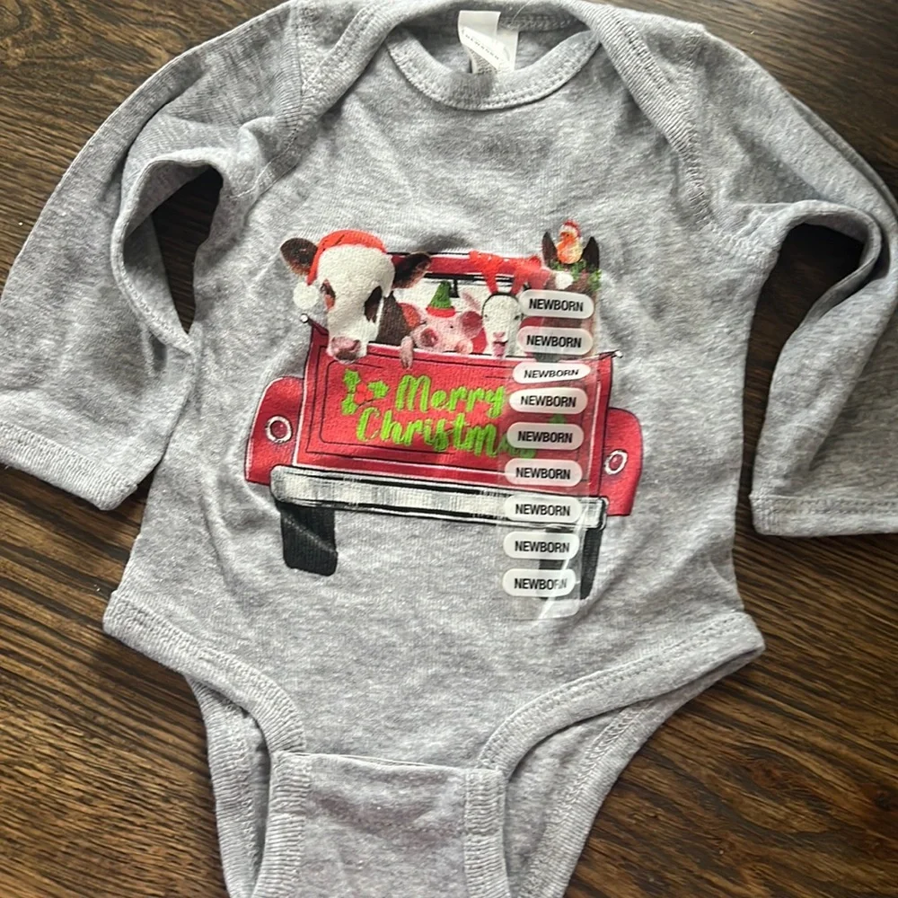 Farm Animal Christmas Onesie